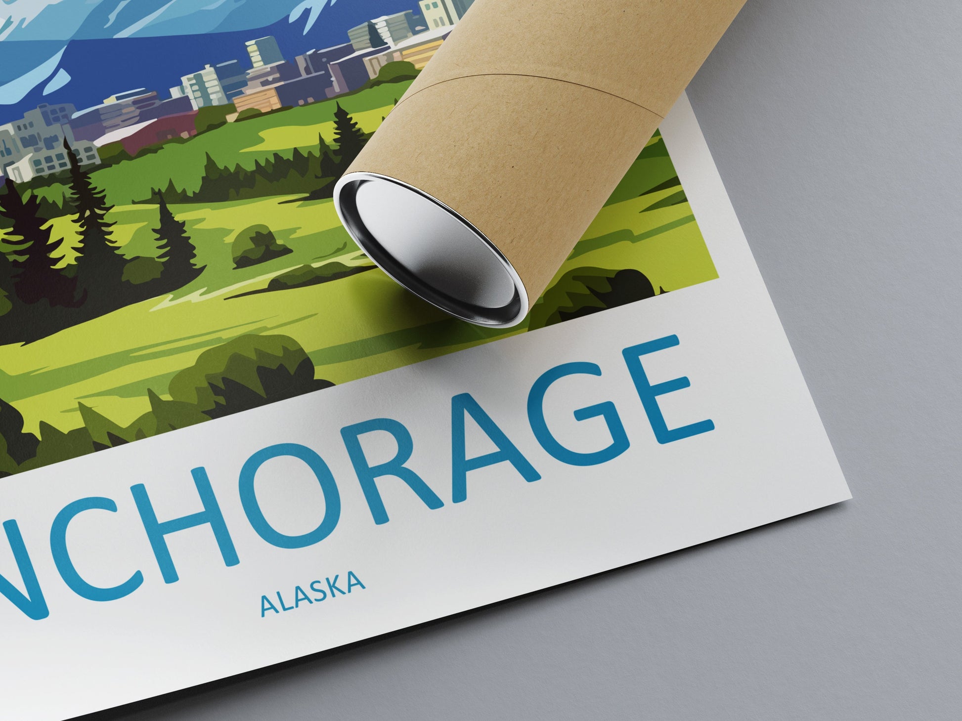 Anchorage Travel Print Wall Art Anchorage Wall Hanging Home Décor Anchorage Gift Art Lovers Alaska Art Lover Gift Anchorage Gift
