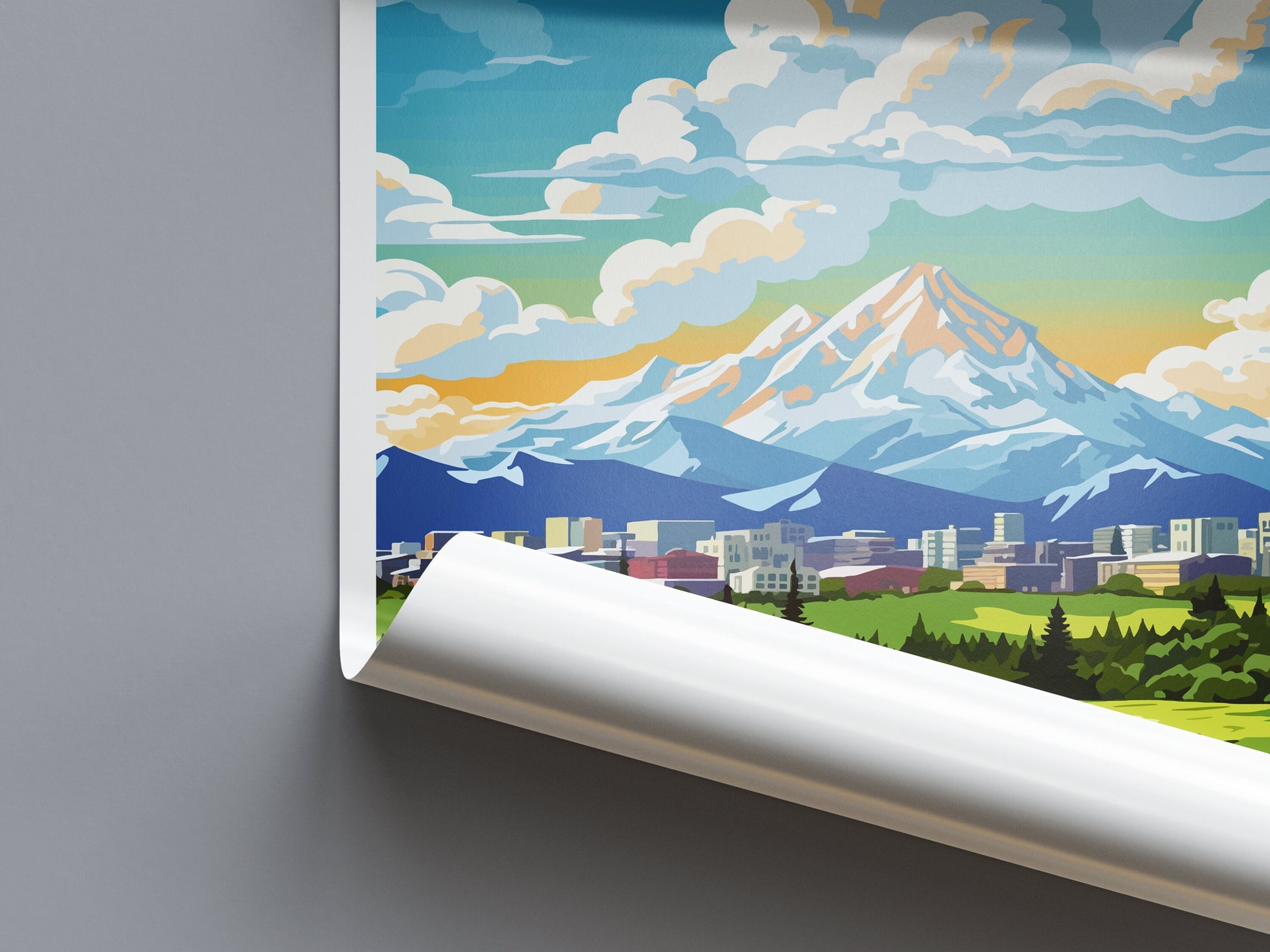 Anchorage Travel Print Wall Art Anchorage Wall Hanging Home Décor Anchorage Gift Art Lovers Alaska Art Lover Gift Anchorage Gift