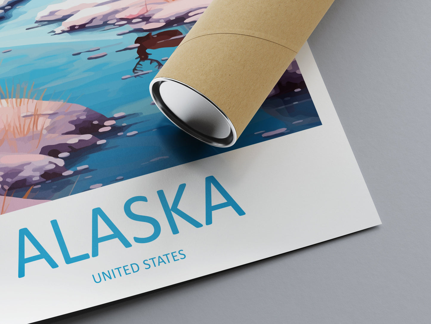Alaska Travel Print Wall Art Alaska Wall Hanging Home Décor Alaska Gift Art Lovers Alaska Art Lover Gift Alaska Gift United States Poster