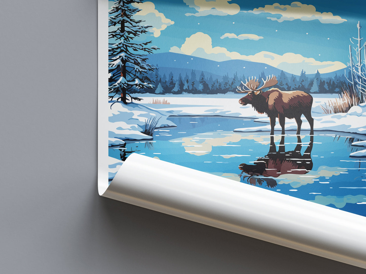 Alaska Travel Print Wall Art Alaska Wall Hanging Home Décor Alaska Gift Art Lovers Alaska Art Lover Gift Alaska Gift United States Poster