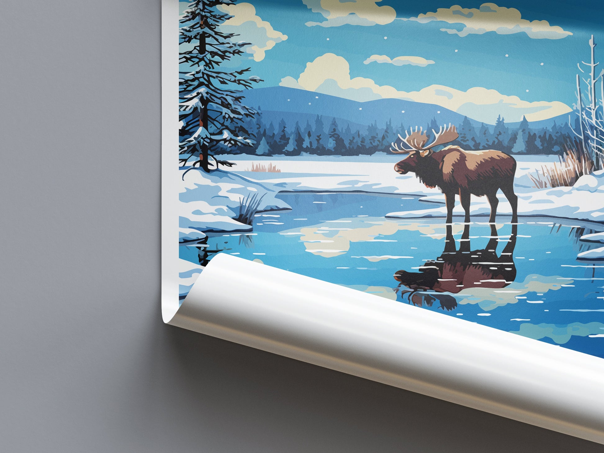 Alaska Travel Print Wall Art Alaska Wall Hanging Home Décor Alaska Gift Art Lovers Alaska Art Lover Gift Alaska Gift United States Poster