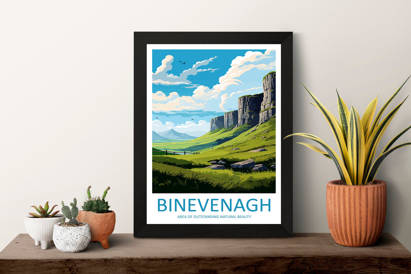 Binevenagh Travel Print Wall Art Binevenagh Wall Hanging Home Decor Binevenagh Gift Art Lovers Wall Art AONB Print