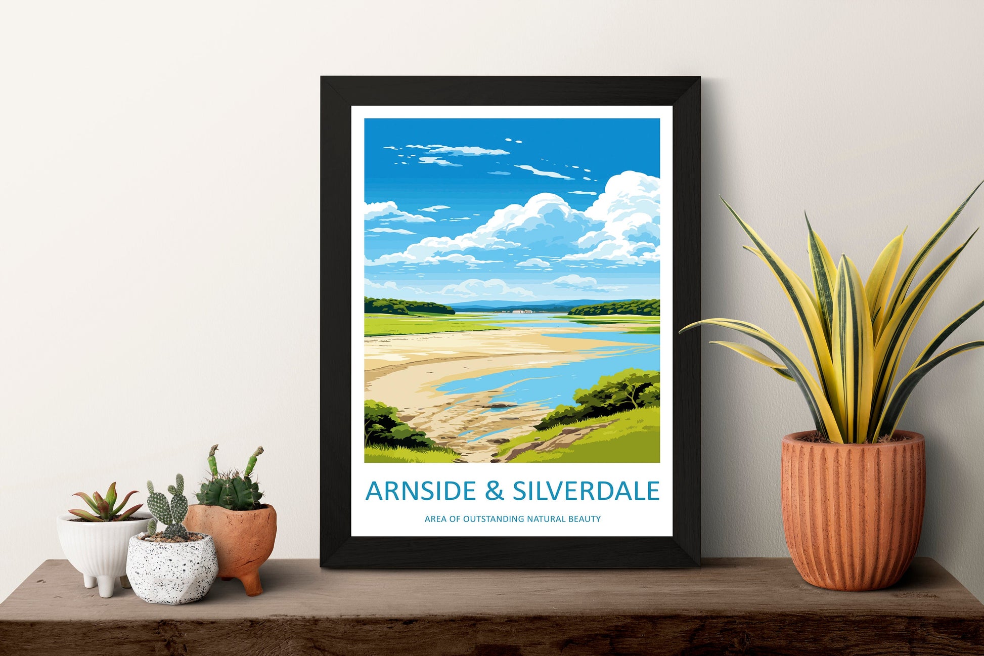 Arnside And Silverdale Travel Print Wall Art Arnside And Silverdale Wall Hanging Home Decor Arnside And Silverdale Gift Art Lovers AONB