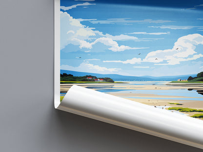 Arnside And Silverdale Travel Print Wall Art Arnside And Silverdale Wall Hanging Home Decor Arnside And Silverdale Gift Art Lovers AONB