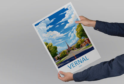 Vernal Travel Print Wall Art Vernal Wall Hanging Home Décor Vernal Gift Art Lovers Utah Art Lover Gift Travel Posters Wall Art
