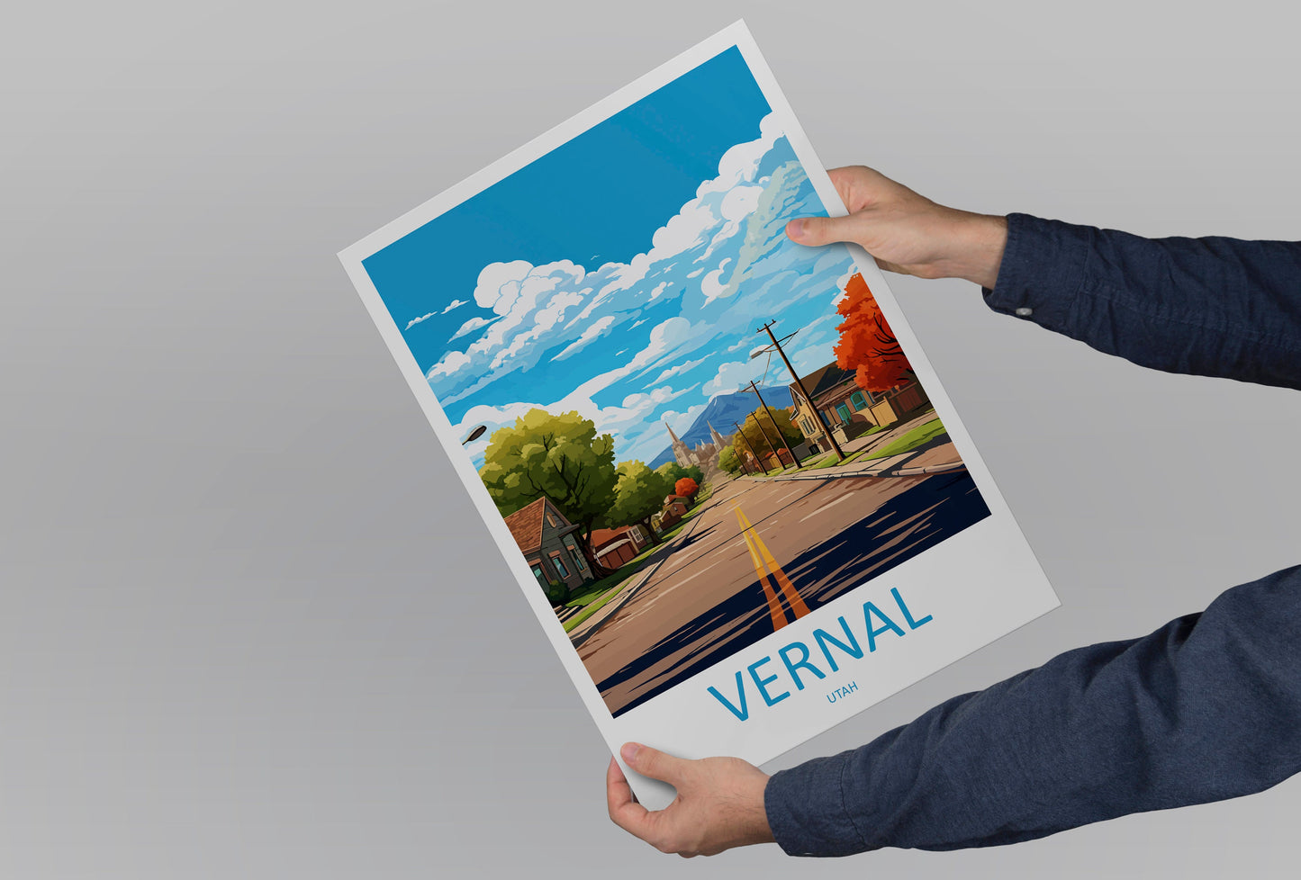 Vernal Travel Print Wall Art Vernal Wall Hanging Home Décor Vernal Gift Art Lovers Utah Art Lover Gift Travel Posters Wall Art