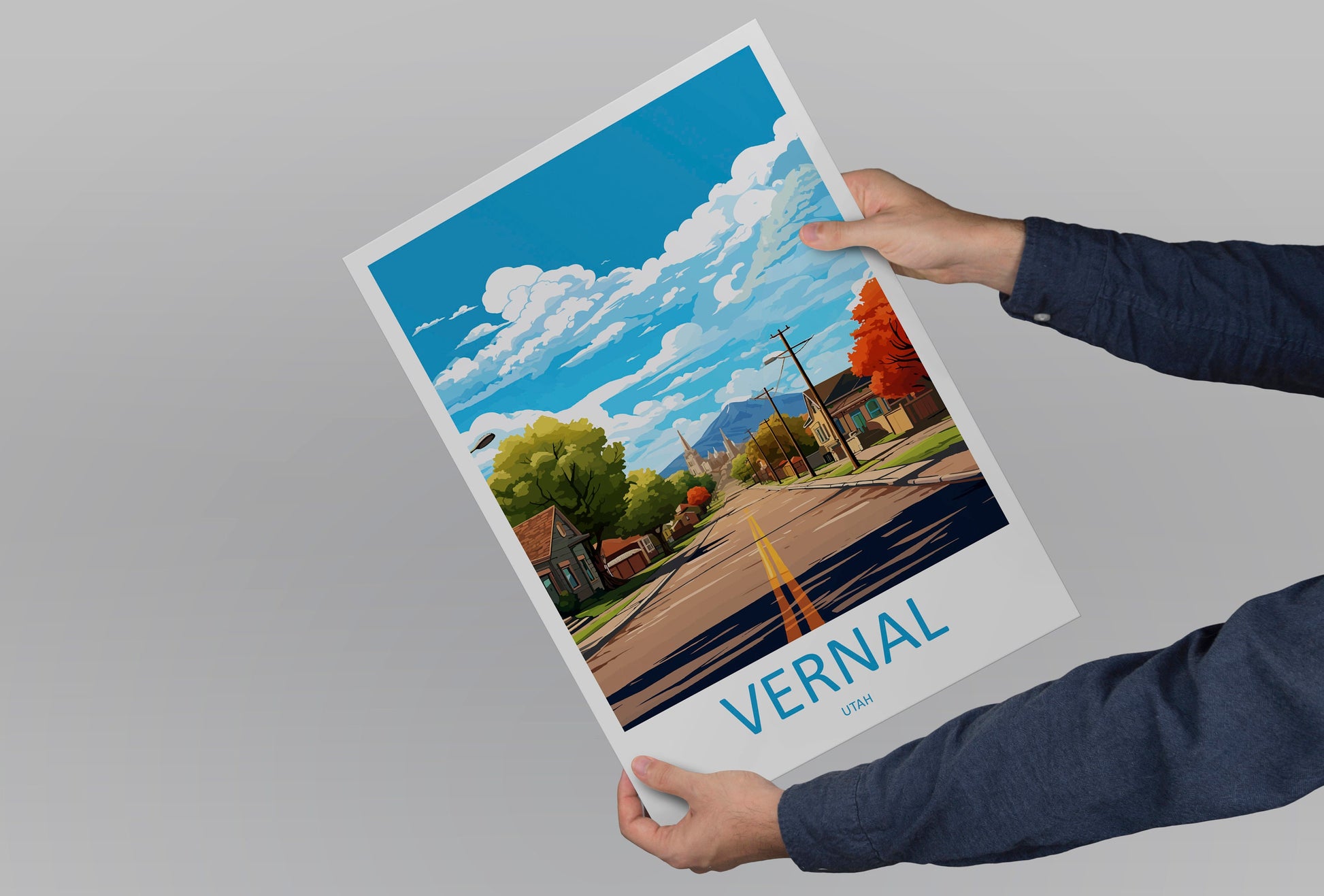Vernal Travel Print Wall Art Vernal Wall Hanging Home Décor Vernal Gift Art Lovers Utah Art Lover Gift Travel Posters Wall Art