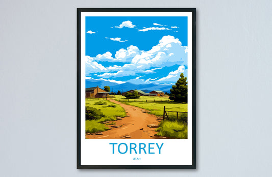 Torrey Travel Print Wall Art Torrey Wall Hanging Home Décor Torrey Gift Art Lovers Utah Art Lover Gift Travel Posters Wall Art