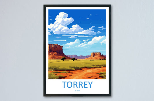 Torrey Travel Print Wall Art Torrey Wall Hanging Home Décor Torrey Gift Art Lovers Utah Art Lover Gift Travel Posters Wall Art