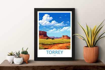 Torrey Travel Print Wall Art Torrey Wall Hanging Home Décor Torrey Gift Art Lovers Utah Art Lover Gift Travel Posters Wall Art