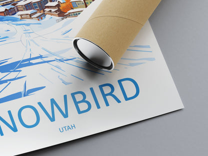 Snowbird Travel Print Wall Art Snowbird Wall Hanging Home Décor Snowbird Gift Art Lovers Utah Art Lover Gift Travel Posters Wall Art