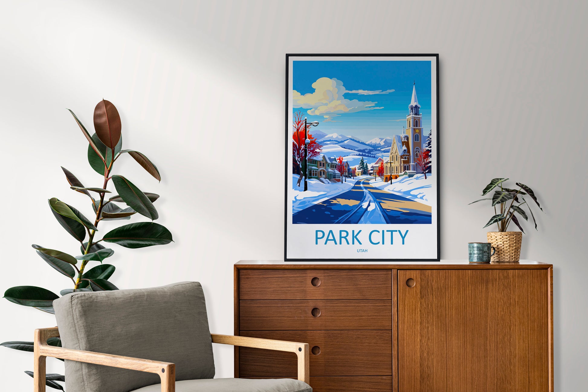 Park City Travel Print Wall Art Park City Wall Hanging Home Décor Park City Gift Art Lovers Utah Art Lover Gift Travel Poster