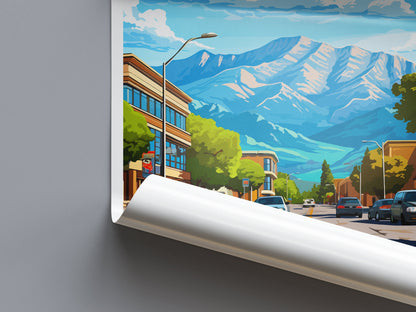 Ogden Travel Print Wall Art Ogden Wall Hanging Home Décor Ogden Gift Art Lovers Utah Art Lover Gift Travel Poster