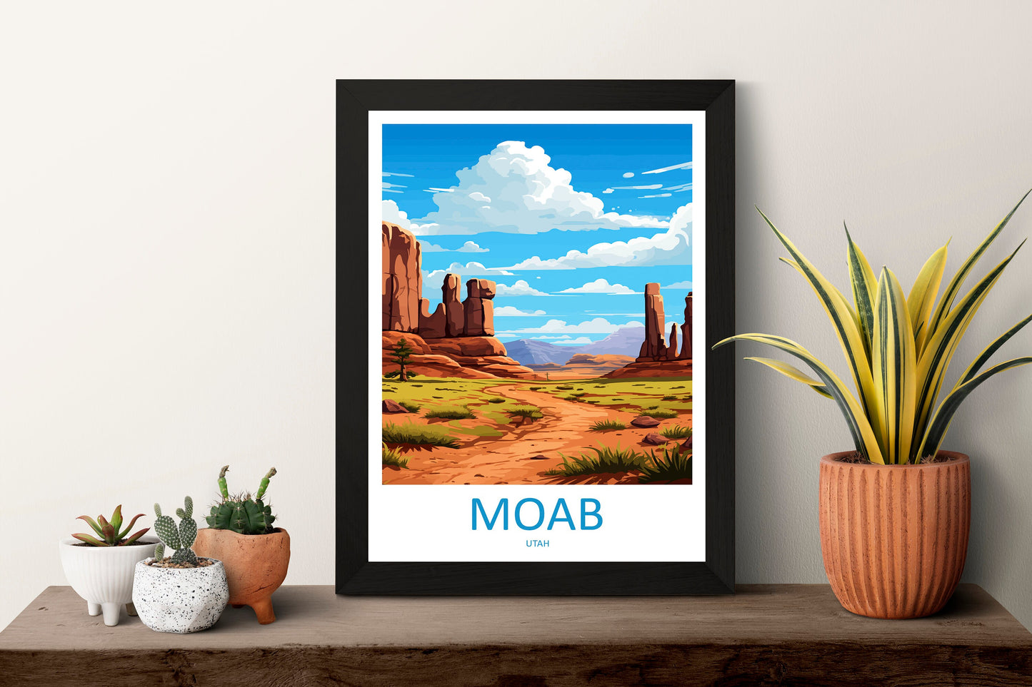 Moab Travel Print Wall Art Moab Wall Hanging Home Décor Moab Gift Art Lovers Utah Art Lover Gift Travel Poster