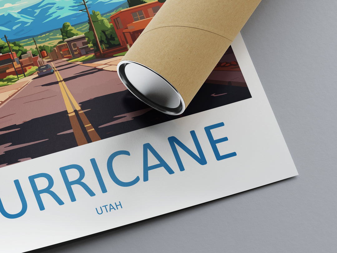 Hurricane Travel Print Wall Art Hurricane Wall Hanging Home Décor Hurricane Gift Art Lovers Utah Art Lover Gift Travel Poster