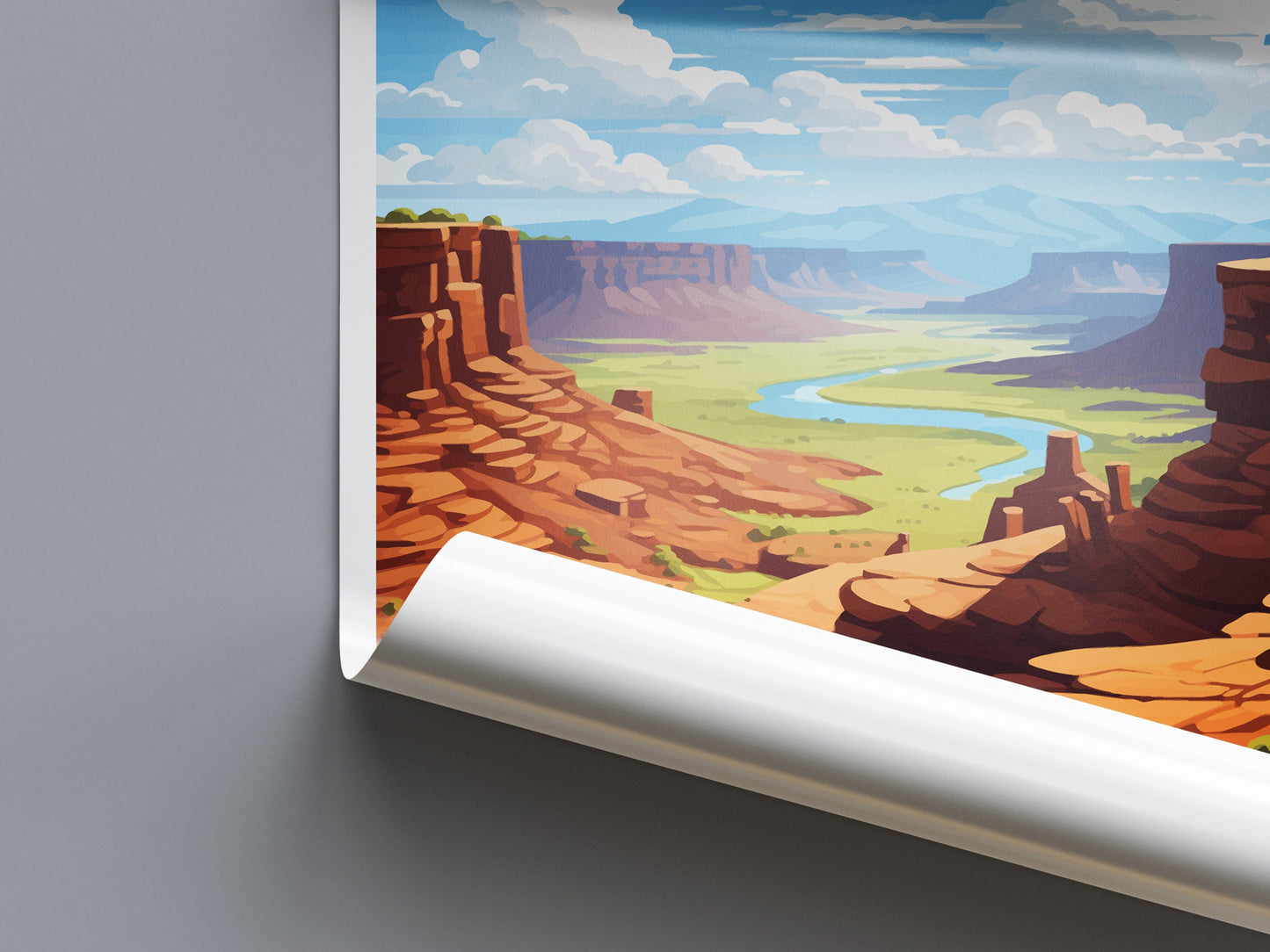 Green River Travel Print Wall Art Green River Wall Hanging Home Décor Green River Gift Art Lovers Utah Art Lover Gift Travel Poster