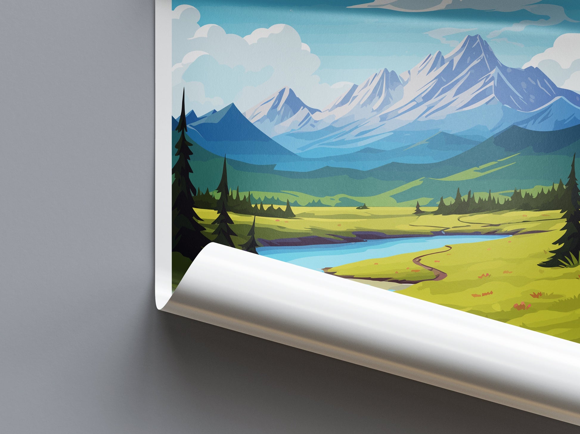 Chugach Travel Print Wall Art Chugach Wall Hanging Home Décor Chugach Gift Art Lovers Alaska Art Lover Gift Chugach Artwork Poster