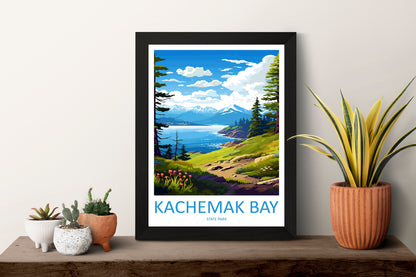 Kachemak Bay Travel Print Wall Art Kachemak Bay Wall Hanging Home Décor Kachemak Bay Gift Art Lovers Alaska Art Lover Gift Kachemak Bay Gift