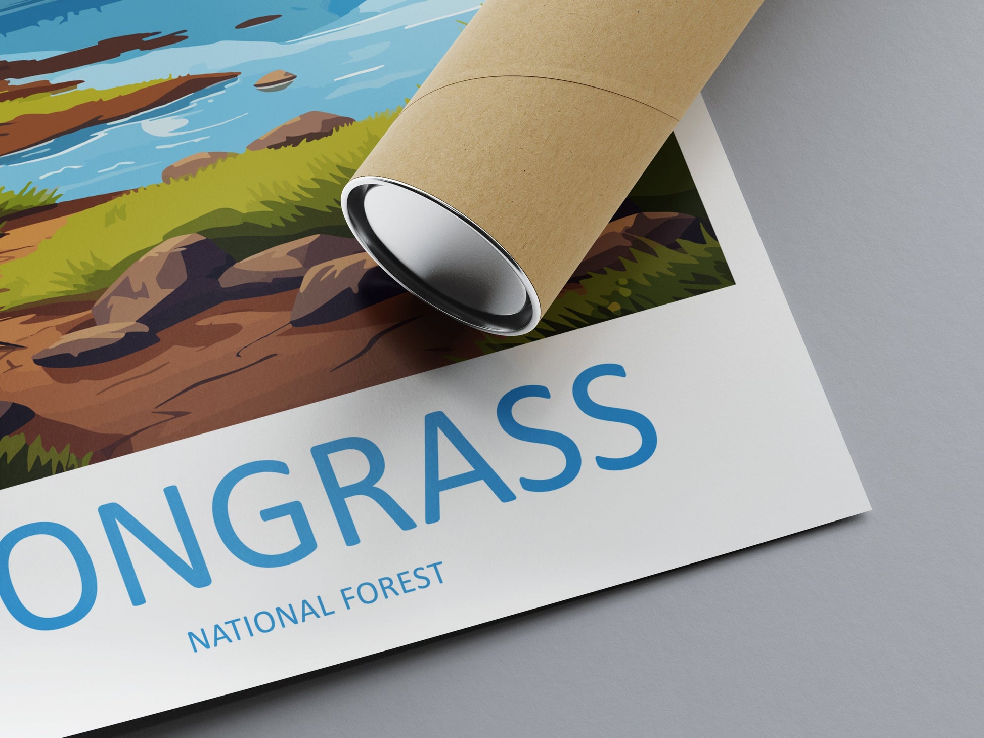 Tongrass National Forest Travel Print Wall Art Tongrass Wall Hanging Home Décor Tongrass Gift Art Lovers Alaska Art Lover Gift Tongrass