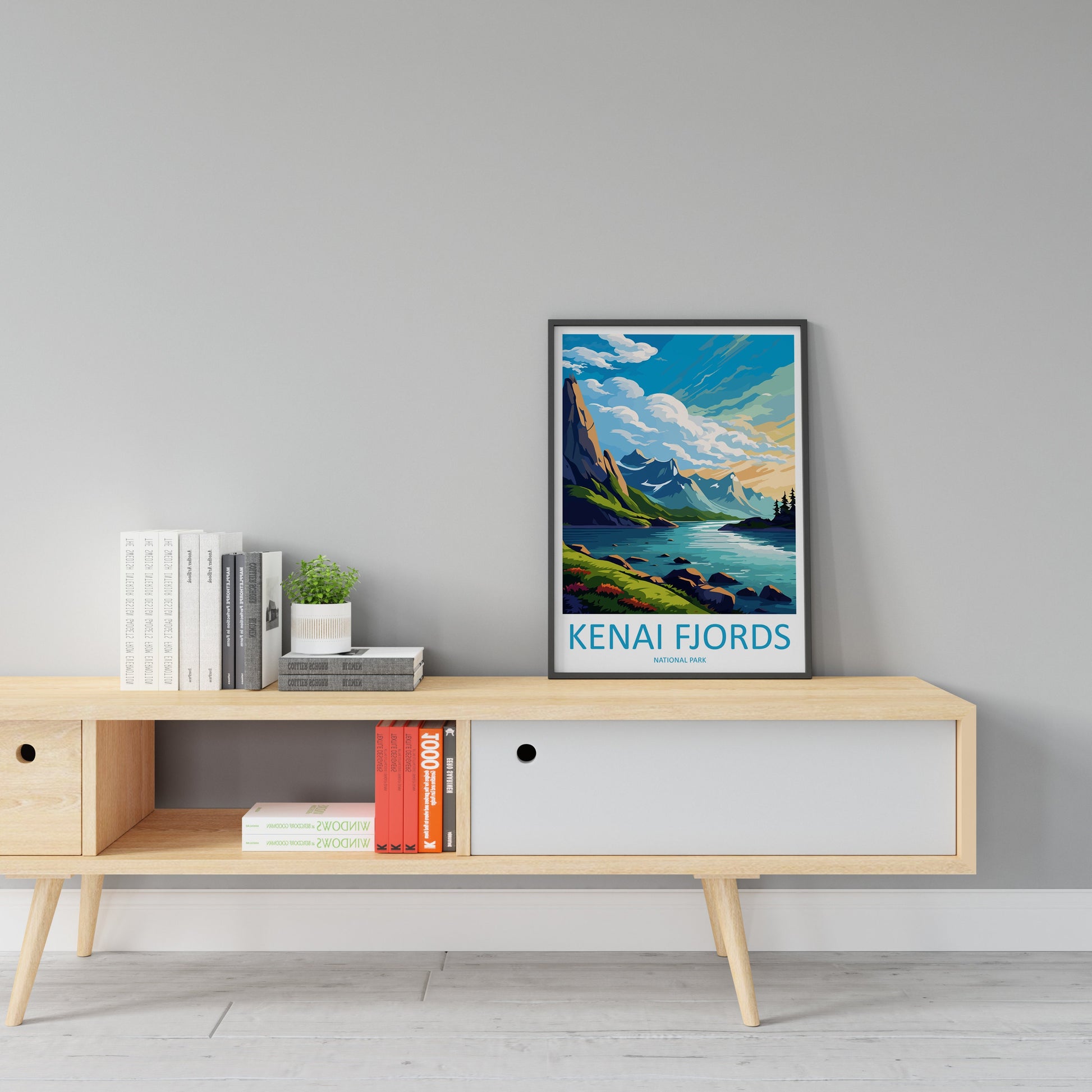 Kenai Fjords National Park Travel Print Wall Art Kenai Fjords Wall Hanging Home Décor Kenai Fjords Gift Art Lovers Alaska Art Lover Gift