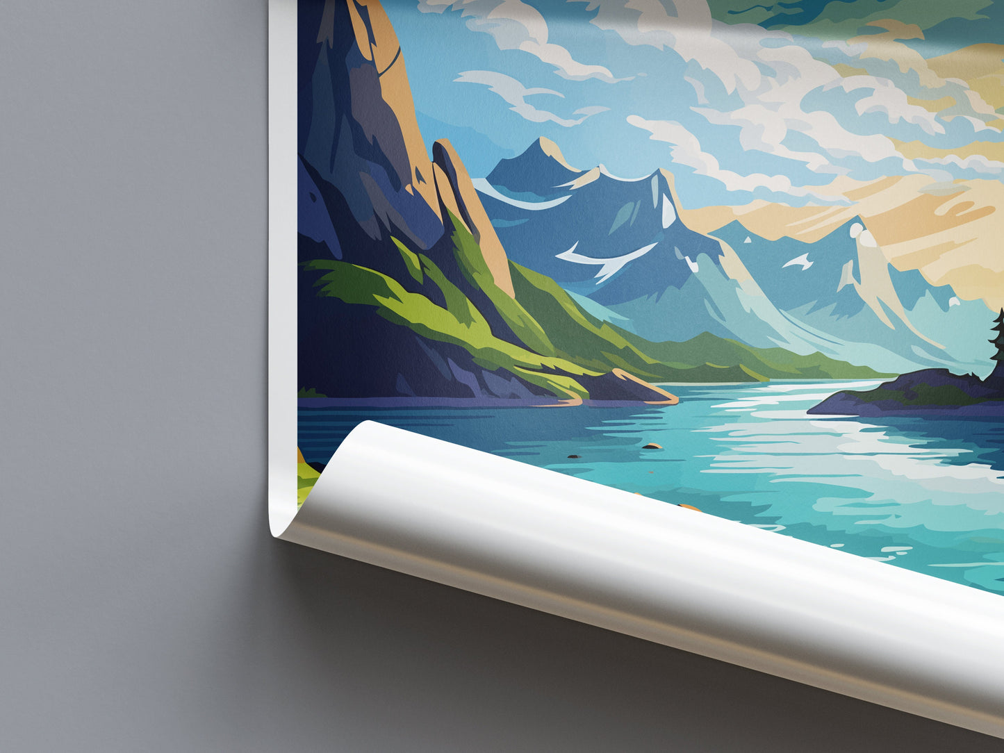 Kenai Fjords National Park Travel Print Wall Art Kenai Fjords Wall Hanging Home Décor Kenai Fjords Gift Art Lovers Alaska Art Lover Gift