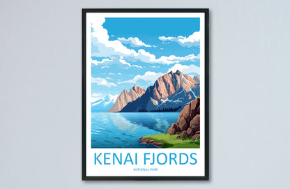 Kenai Fjords National Park Travel Print Wall Art Kenai Fjords Wall Hanging Home Décor Kenai Fjords Gift Art Lovers Alaska Art Lover Gift