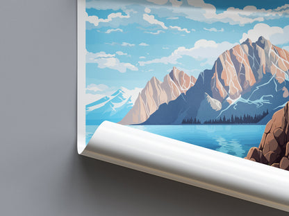 Kenai Fjords National Park Travel Print Wall Art Kenai Fjords Wall Hanging Home Décor Kenai Fjords Gift Art Lovers Alaska Art Lover Gift