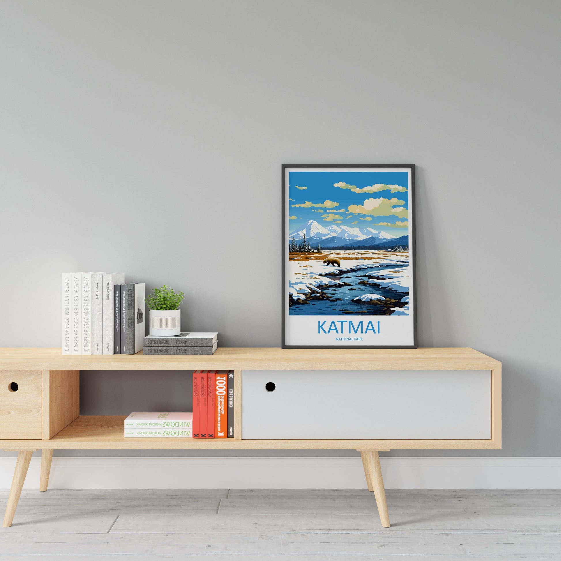 Katmai National Park Travel Print Wall Art Katmai Wall Hanging Home Décor Katmai Gift Art Lovers Alaska Art Lover Gift Katmai National Park
