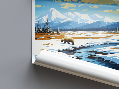 Katmai National Park Travel Print Wall Art Katmai Wall Hanging Home Décor Katmai Gift Art Lovers Alaska Art Lover Gift Katmai National Park