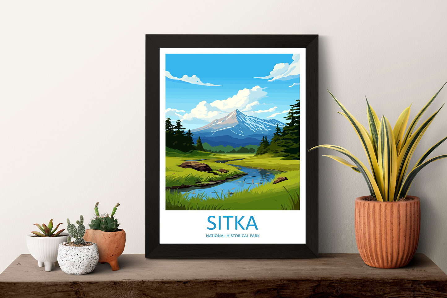 Sitka National Park Travel Print Wall Art Sitka Wall Hanging Home Décor Sitka Gift Art Lovers Alaska Art Lover Gift Sitka Park