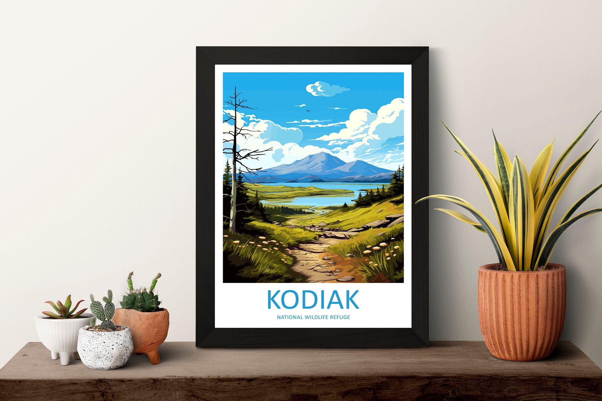 Kodiak National Wildlife Refuge Travel Print Wall Art Kodiak Wall Hanging Home Décor Kodiak Gift Art Lovers Alaska Art Lover Gift Kodiak