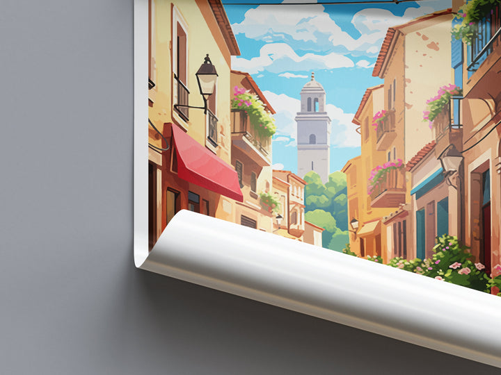 Perpignan Travel Print Wall Art Perpignan Wall Hanging Home Décor Perpignan Gift Art Lovers France Art Lover Gift Perpignan Print