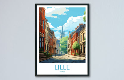 Lille Travel Print Wall Art Lille Wall Hanging Home Décor Lille Gift Art Lovers France Art Lover Gift Lille Print