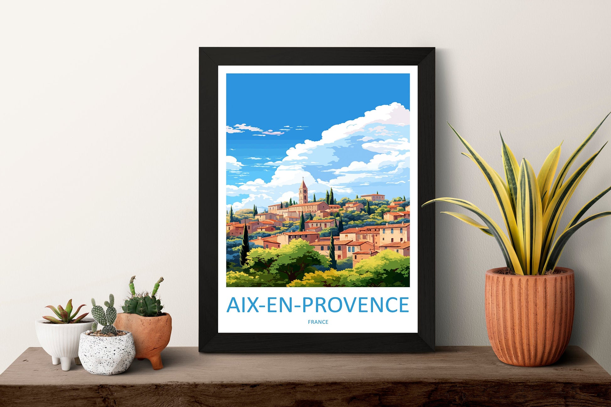 Aix En Provence Travel Print Wall Art Aix En Provence Wall Hanging Home Décor Aix En Provence Gift Art Lovers France Art Lover Gift