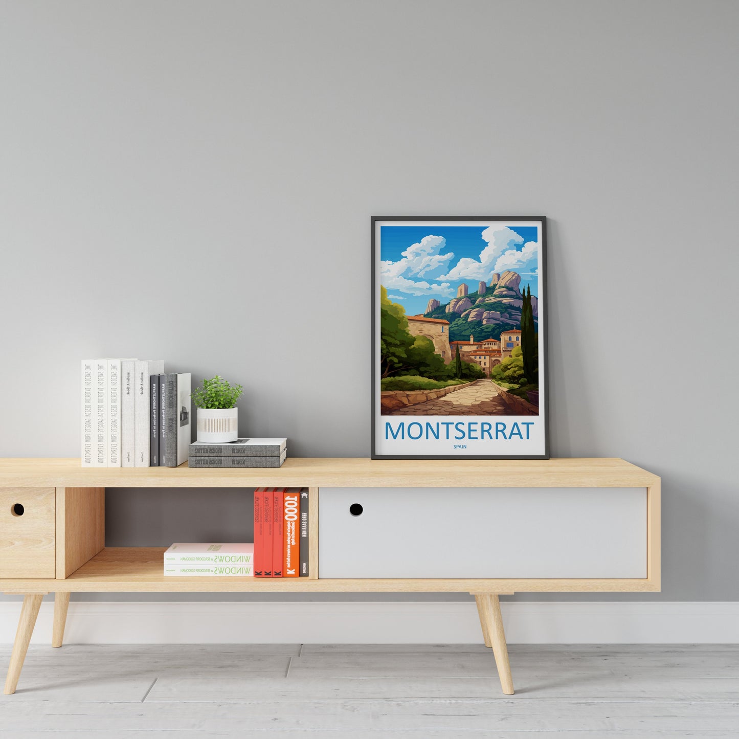 Montserrat Travel Print Wall Art Montserrat Wall Hanging Home Décor Montserrat Gift Art Lovers Spain Art Lover Gift Montserrat Print Spain