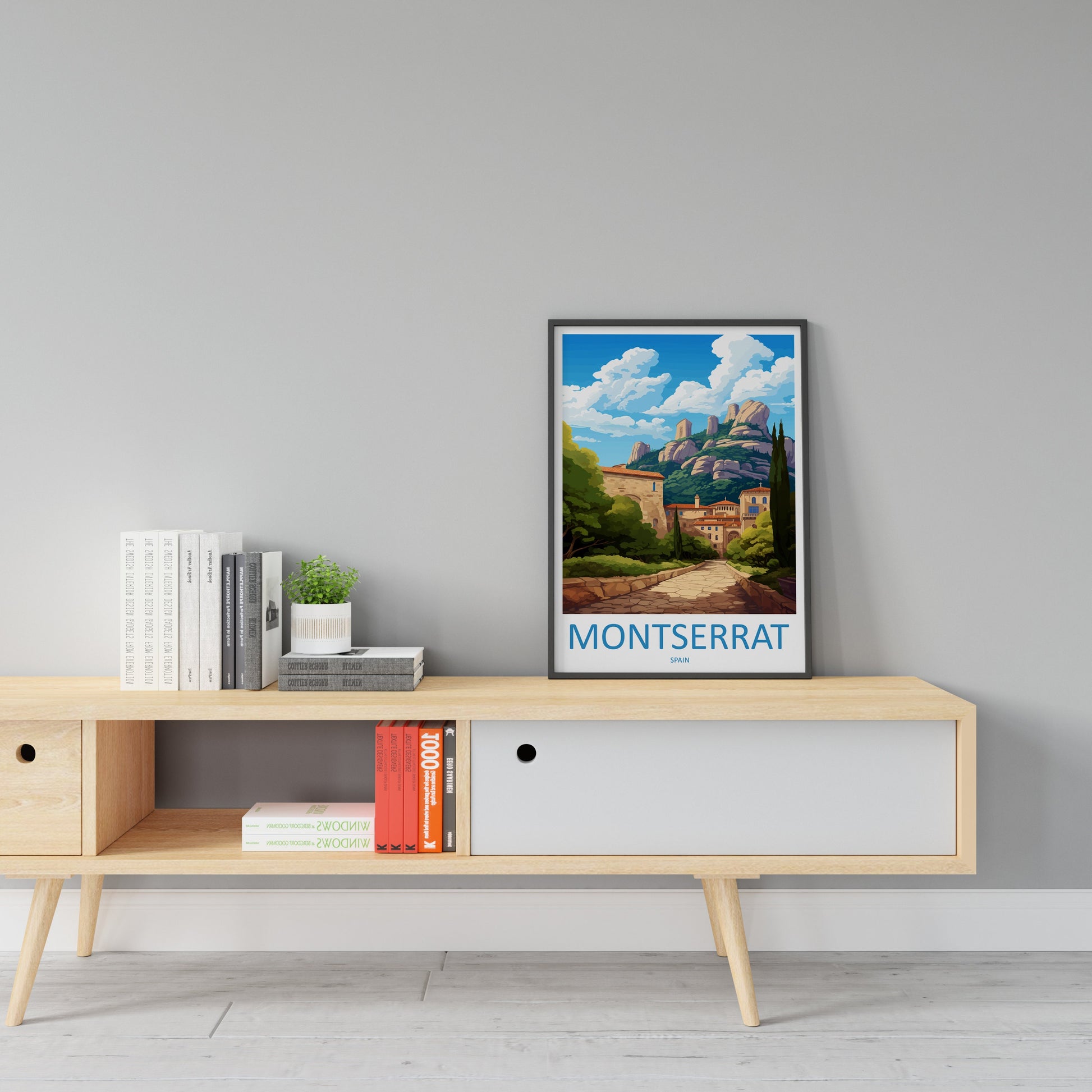 Montserrat Travel Print Wall Art Montserrat Wall Hanging Home Décor Montserrat Gift Art Lovers Spain Art Lover Gift Montserrat Print Spain