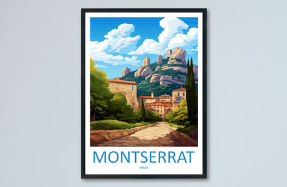 Montserrat Travel Print Wall Art Montserrat Wall Hanging Home Décor Montserrat Gift Art Lovers Spain Art Lover Gift Montserrat Print Spain