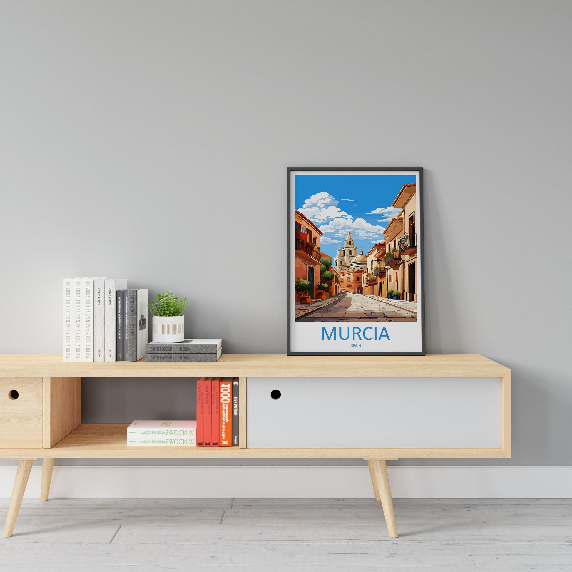 Murcia Travel Print Wall Art Murcia Wall Hanging Home Décor Murcia Gift Art Lovers Spain Art Lover Gift Murcia Print Spain Art