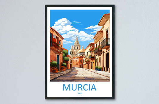 Murcia Travel Print Wall Art Murcia Wall Hanging Home Décor Murcia Gift Art Lovers Spain Art Lover Gift Murcia Print Spain Art