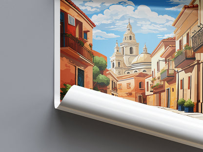 Murcia Travel Print Wall Art Murcia Wall Hanging Home Décor Murcia Gift Art Lovers Spain Art Lover Gift Murcia Print Spain Art