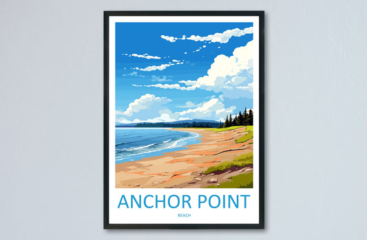 Anchor Point Beach Travel Print Wall Art Anchor Point Beach Wall Hanging Home Décor Anchor Point Beach Gift Art Lovers Alaska Art Lover