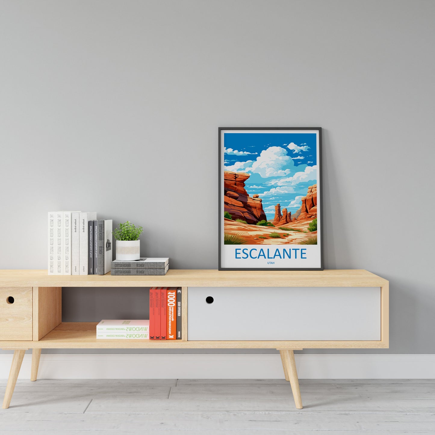 Escalante Travel Print Wall Art Escalante Wall Hanging Home Décor Great Escalante Art Lovers Utah Art Lover Gift