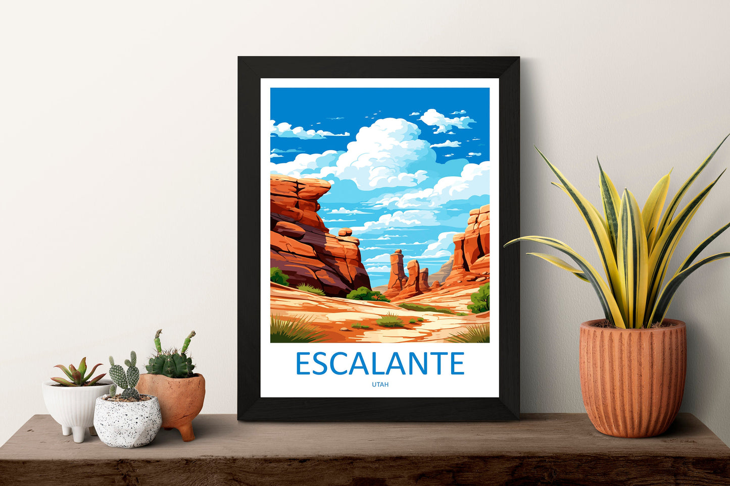 Escalante Travel Print Wall Art Escalante Wall Hanging Home Décor Great Escalante Art Lovers Utah Art Lover Gift
