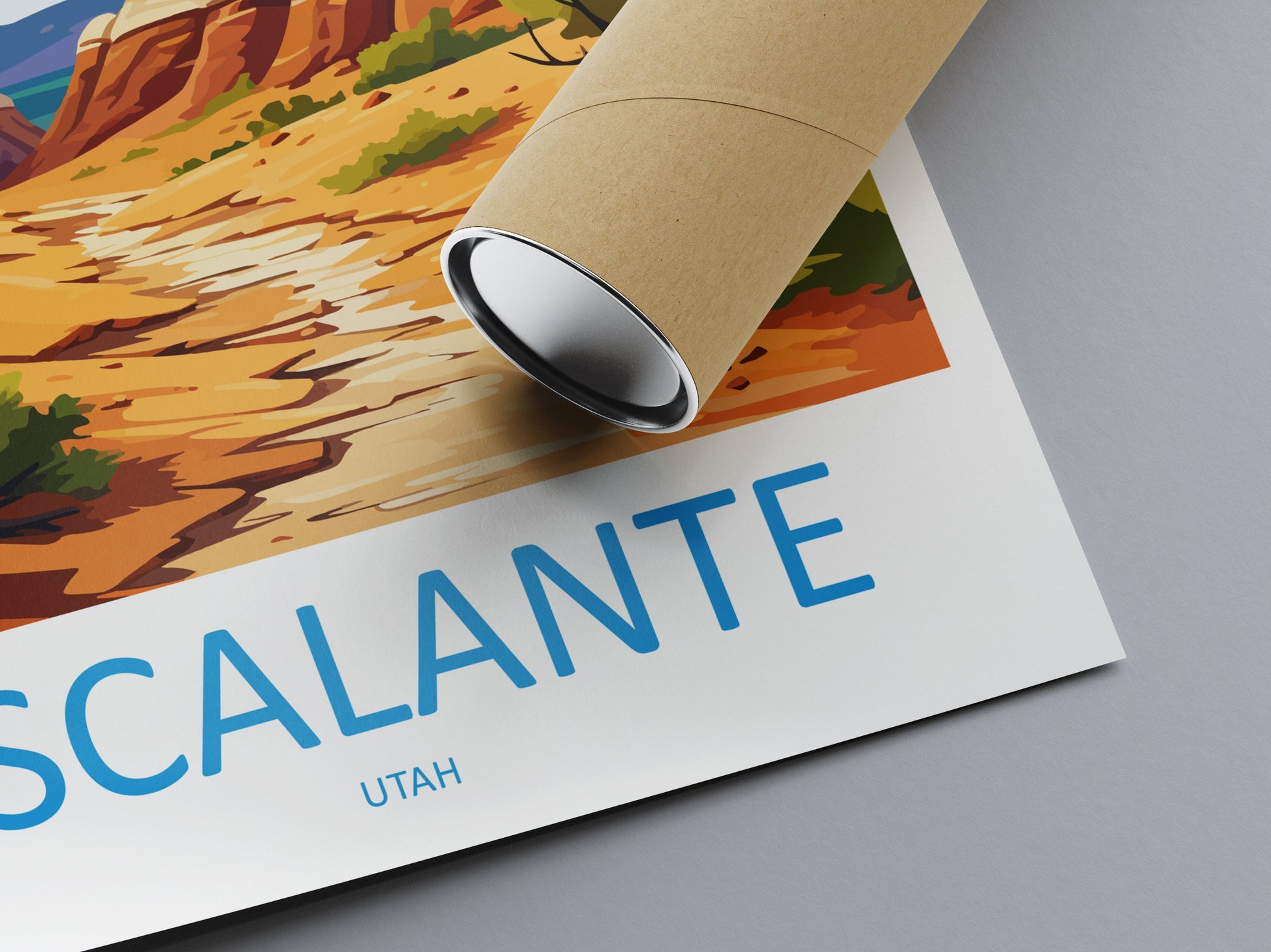 Escalante Travel Print Wall Art Escalante Wall Hanging Home Décor Great Escalante Art Lovers Utah Art Lover Gift