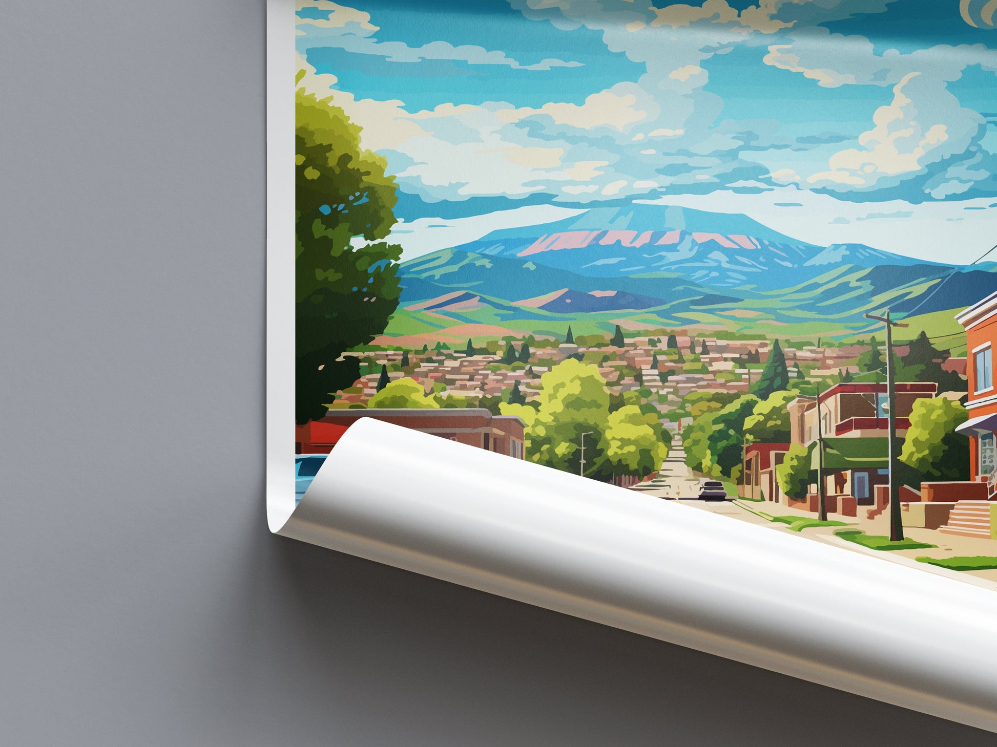 Cedar City Travel Print Wall Art Cedar City Wall Hanging Home Décor Cedar City Art Lovers Utah Art Lover Gift