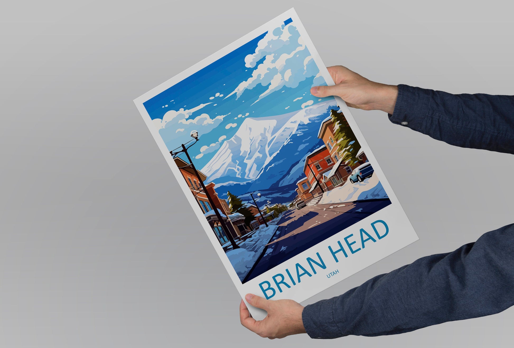 Brian Head Travel Print Wall Art Brian Head Wall Hanging Home Décor Brian Head Art Lovers Utah Art Lover Gift