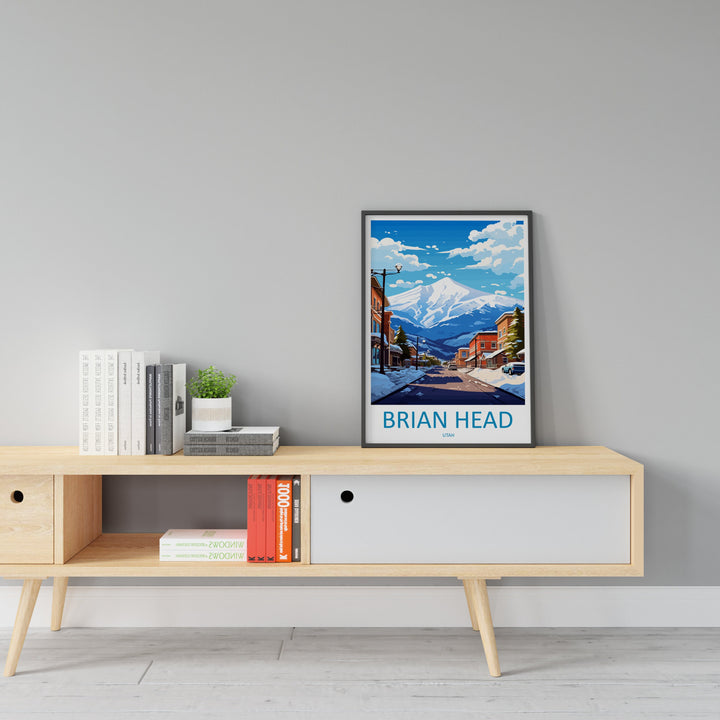Brian Head Travel Print Wall Art Brian Head Wall Hanging Home Décor Brian Head Art Lovers Utah Art Lover Gift