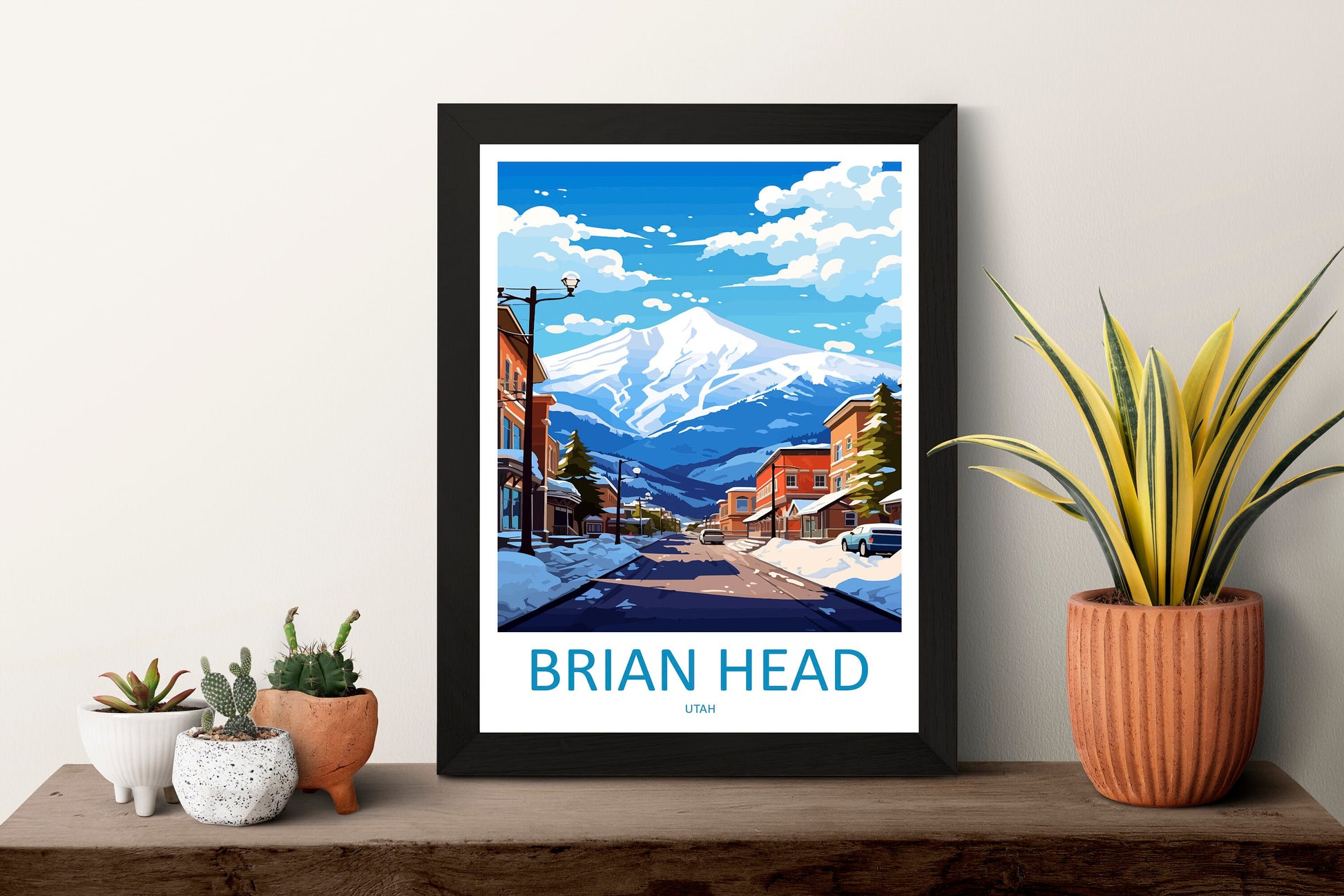 Brian Head Travel Print Wall Art Brian Head Wall Hanging Home Décor Brian Head Art Lovers Utah Art Lover Gift