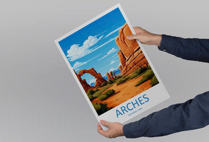 Arches National Park Travel Print Wall Art Arches National Park Wall Hanging Home Décor Arches National Park Art Lovers Utah Art Lover Gift