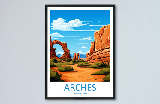 Arches National Park Travel Print Wall Art Arches National Park Wall Hanging Home Décor Arches National Park Art Lovers Utah Art Lover Gift